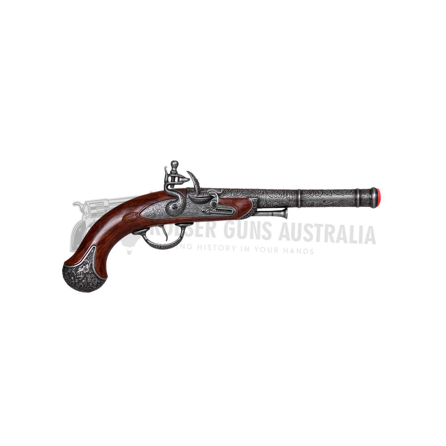 ENGLISH LUCKNOW PISTOL END OF 18TH CENTURY